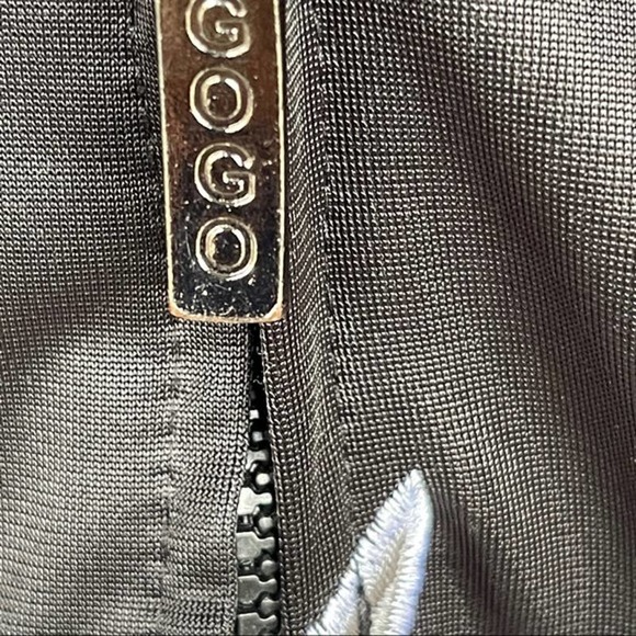 San Francisco Jacket Adult Small Black White Full Zip Embroidered Track Pockets - Picture 4 of 6